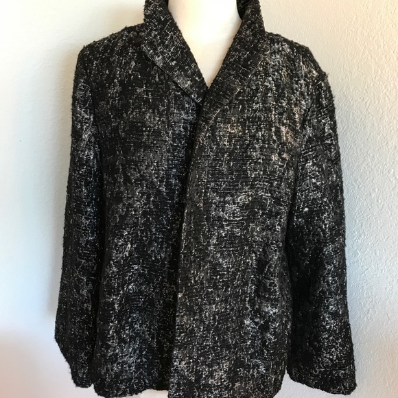 Eileen Fisher Jackets & Blazers - Eileen Fisher Black Sparkle Jacket